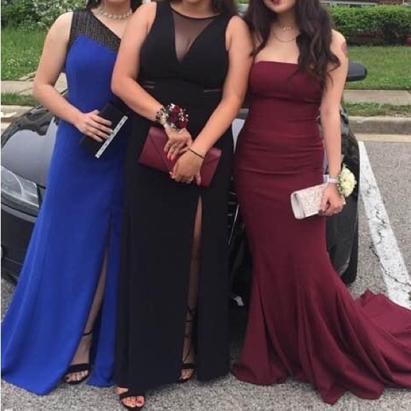 Nordstrom Dresses Center Black Prom Dress Poshmark